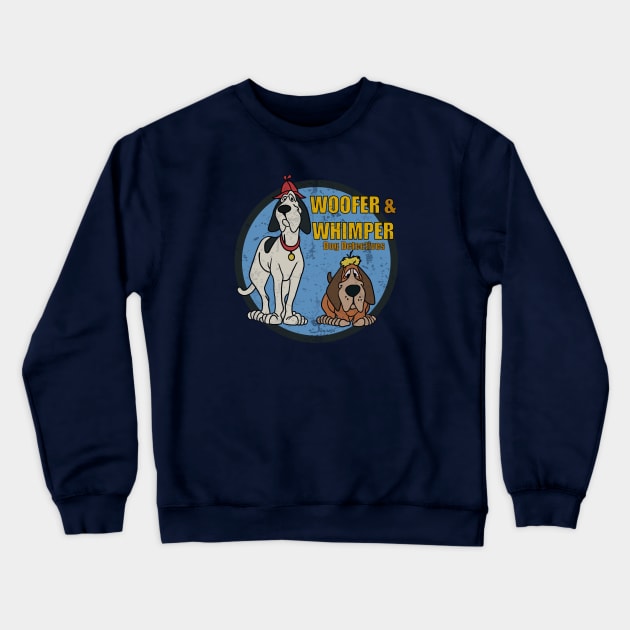 Retro Cartoon Dog Detectives Crewneck Sweatshirt by Tricera Tops